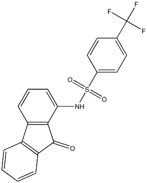 N-(9-oxo-9H-fluoren-1-yl)-4-(trifluoromethyl)benzenesulfonamide Struktur