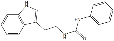 N-[2-(1H-indol-3-yl)ethyl]-N'-phenylurea Struktur