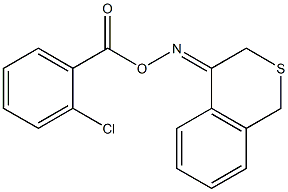 4-{[(2-chlorobenzoyl)oxy]imino}-3,4-dihydro-1H-isothiochromene Struktur