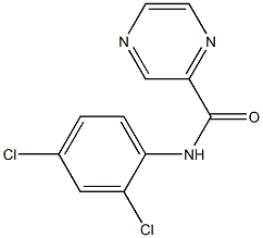 N2-(2,4-dichlorophenyl)pyrazine-2-carboxamide Struktur