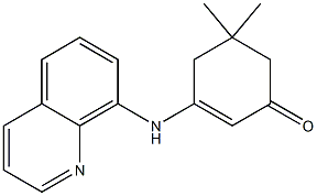 5,5-dimethyl-3-(8-quinolinylamino)-2-cyclohexen-1-one Struktur