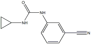 N-(3-cyanophenyl)-N'-cyclopropylurea Struktur