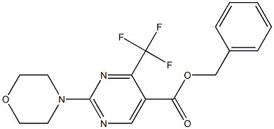 benzyl 2-morpholino-4-(trifluoromethyl)pyrimidine-5-carboxylate Struktur