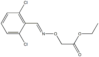 ethyl 2-{[(2,6-dichlorobenzylidene)amino]oxy}acetate Struktur