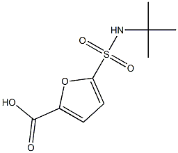 5-[(tert-butylamino)sulfonyl]-2-furoic acid Struktur