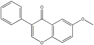 6-methoxy-3-phenyl-4H-chromen-4-one Struktur