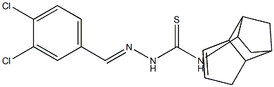 N1-tricyclo[5.2.1.0~2,6~]dec-4-en-8-yl-2-(3,4-dichlorobenzylidene)hydrazine-1-carbothioamide Struktur