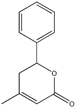 4-methyl-6-phenyl-5,6-dihydro-2H-pyran-2-one Struktur