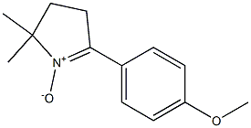 5-(4-methoxyphenyl)-2,2-dimethyl-3,4-dihydro-2H-pyrrolium-1-olate Struktur