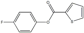 4-fluorophenyl thiophene-2-carboxylate Struktur