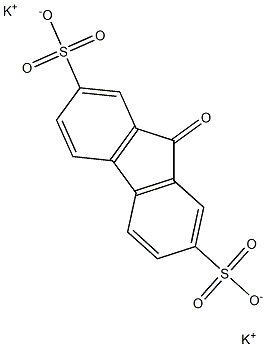 dipotassium 9-oxo-9H-fluorene-2,7-disulfonate Struktur