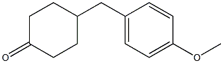 4-(4-methoxybenzyl)cyclohexan-1-one Struktur