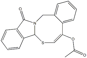 12-oxo-7a,12-dihydro-14H-isoindolo[2,1-b][4,2]benzothiazocin-5-yl acetate Struktur