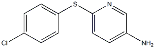 6-[(4-chlorophenyl)thio]pyridin-3-amine Struktur