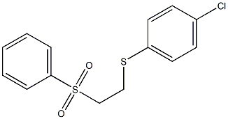 1-chloro-4-{[2-(phenylsulfonyl)ethyl]thio}benzene Struktur