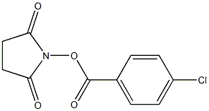 2,5-dioxotetrahydro-1H-pyrrol-1-yl 4-chlorobenzoate Struktur