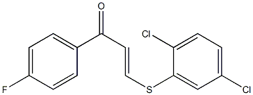 3-[(2,5-dichlorophenyl)thio]-1-(4-fluorophenyl)prop-2-en-1-one Struktur