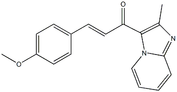 (E)-3-(4-methoxyphenyl)-1-(2-methylimidazo[1,2-a]pyridin-3-yl)-2-propen-1-one Struktur