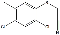 2-[(2,4-dichloro-5-methylphenyl)thio]acetonitrile Struktur