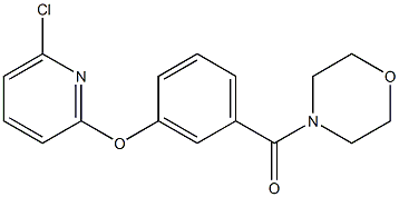 {3-[(6-chloro-2-pyridinyl)oxy]phenyl}(morpholino)methanone Struktur