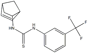 N-bicyclo[2.2.1]hept-5-en-2-yl-N'-[3-(trifluoromethyl)phenyl]thiourea Struktur