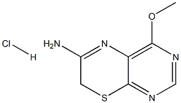 4-methoxy-7H-pyrimido[4,5-b][1,4]thiazin-6-ylamine hydrachloride Struktur