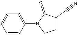 2-oxo-1-phenyl-3-pyrrolidinecarbonitrile Struktur