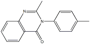 2-methyl-3-(4-methylphenyl)-3,4-dihydroquinazolin-4-one Struktur