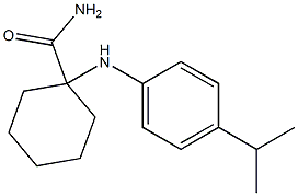 1-(4-isopropylanilino)cyclohexane-1-carboxamide Struktur