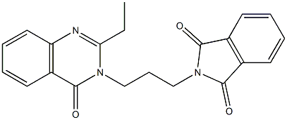 2-{3-[2-ethyl-4-oxo-3(4H)-quinazolinyl]propyl}-1H-isoindole-1,3(2H)-dione Struktur