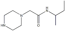 N-(sec-butyl)-2-piperazin-1-ylacetamide Struktur