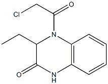 4-(2-chloroacetyl)-3-ethyl-3,4-dihydro-2(1H)-quinoxalinone Struktur