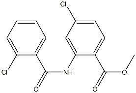 methyl 4-chloro-2-[(2-chlorobenzoyl)amino]benzoate Struktur