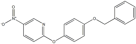 2-[4-(benzyloxy)phenoxy]-5-nitropyridine Struktur