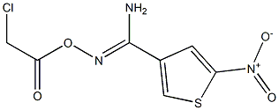 O3-(2-chloroacetyl)-5-nitrothiophene-3-carbohydroximamide Struktur