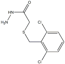 2-[(2,6-dichlorobenzyl)sulfanyl]acetohydrazide Struktur