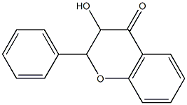 3-hydroxy-2-phenylchroman-4-one Struktur