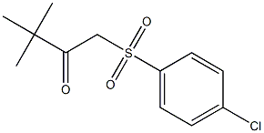 1-[(4-chlorophenyl)sulfonyl]-3,3-dimethyl-2-butanone Struktur