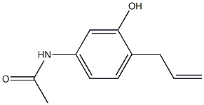 N1-(4-allyl-3-hydroxyphenyl)acetamide Struktur