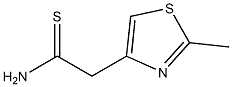 2-(2-methyl-1,3-thiazol-4-yl)ethanethioamide Struktur