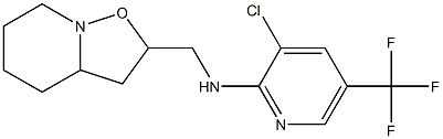 3-chloro-N-(hexahydro-2H-isoxazolo[2,3-a]pyridin-2-ylmethyl)-5-(trifluoromethyl)-2-pyridinamine Struktur