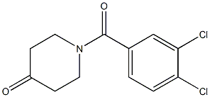 1-(3,4-dichlorobenzoyl)tetrahydro-4(1H)-pyridinone Struktur