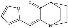 2-(2-furylmethylidene)quinuclidin-3-one Struktur