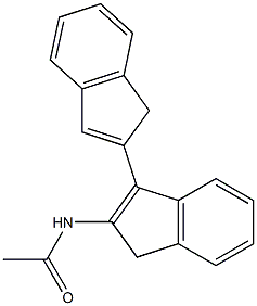 N-(3-(1H-inden-2-yl)-1H-inden-2-yl)acetamide Struktur