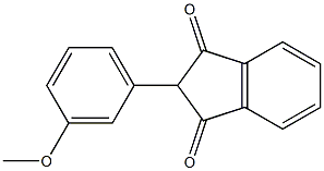 2-(3-methoxyphenyl)indane-1,3-dione Struktur