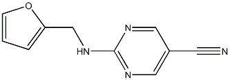 2-[(2-furylmethyl)amino]-5-pyrimidinecarbonitrile Struktur