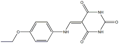 5-[(4-ethoxyanilino)methylene]-2,4,6(1H,3H,5H)-pyrimidinetrione Struktur