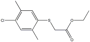 ethyl 2-[(4-chloro-2,5-dimethylphenyl)thio]acetate Struktur