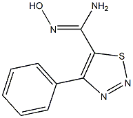 N'-hydroxy-4-phenyl-1,2,3-thiadiazole-5-carboximidamide Struktur