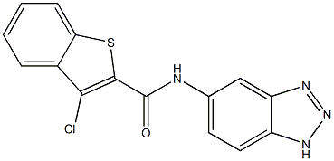 N2-(1H-1,2,3-benzotriazol-5-yl)-3-chlorobenzo[b]thiophene-2-carboxamide Struktur